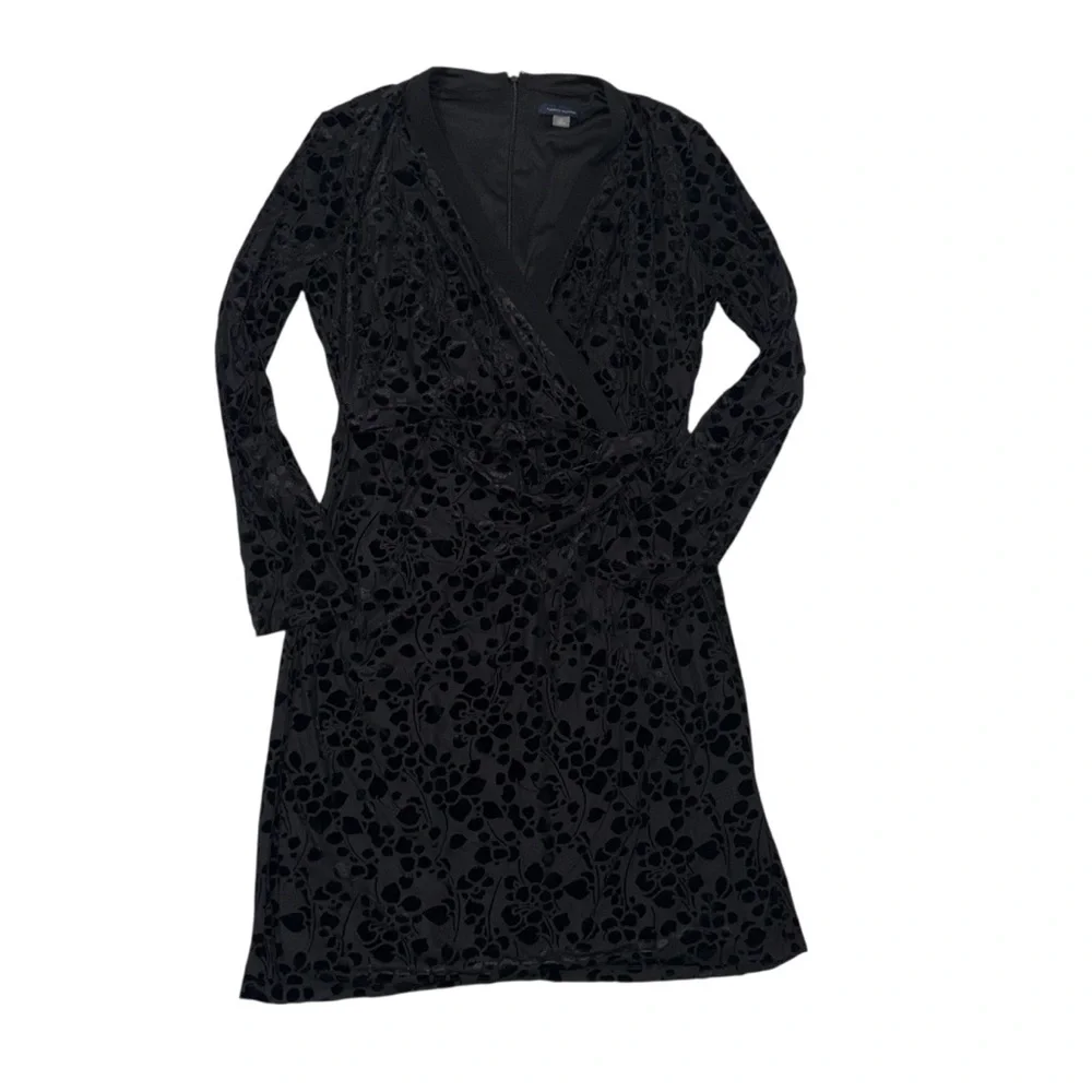 Tommy Hilfiger Women's Sheath Knit Long Sleeve Surplus Neckline Dress Sz 12 - Picture 7 of 10